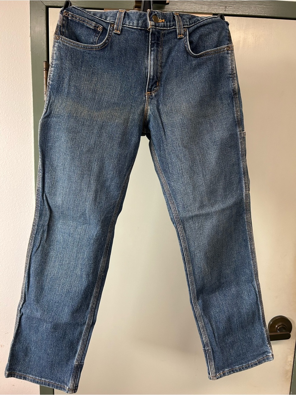 Carhartt Men's Relaxed Fit Denim Jeans in Medium Blue